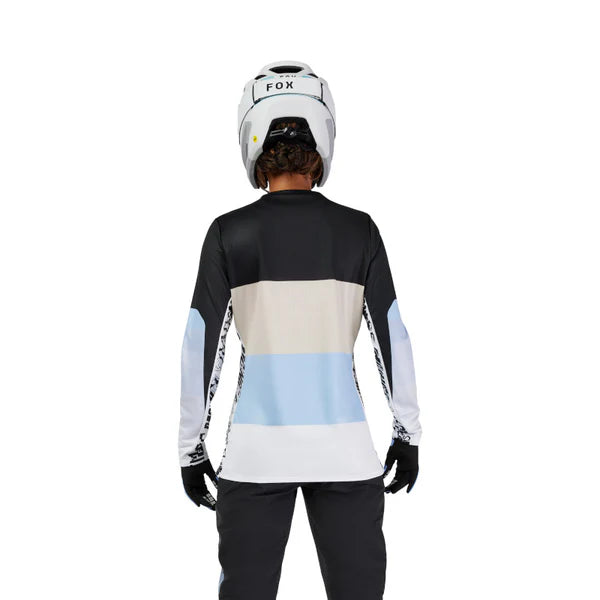 Fox Women's Ranger Long sleeve Grid Bike Jersey