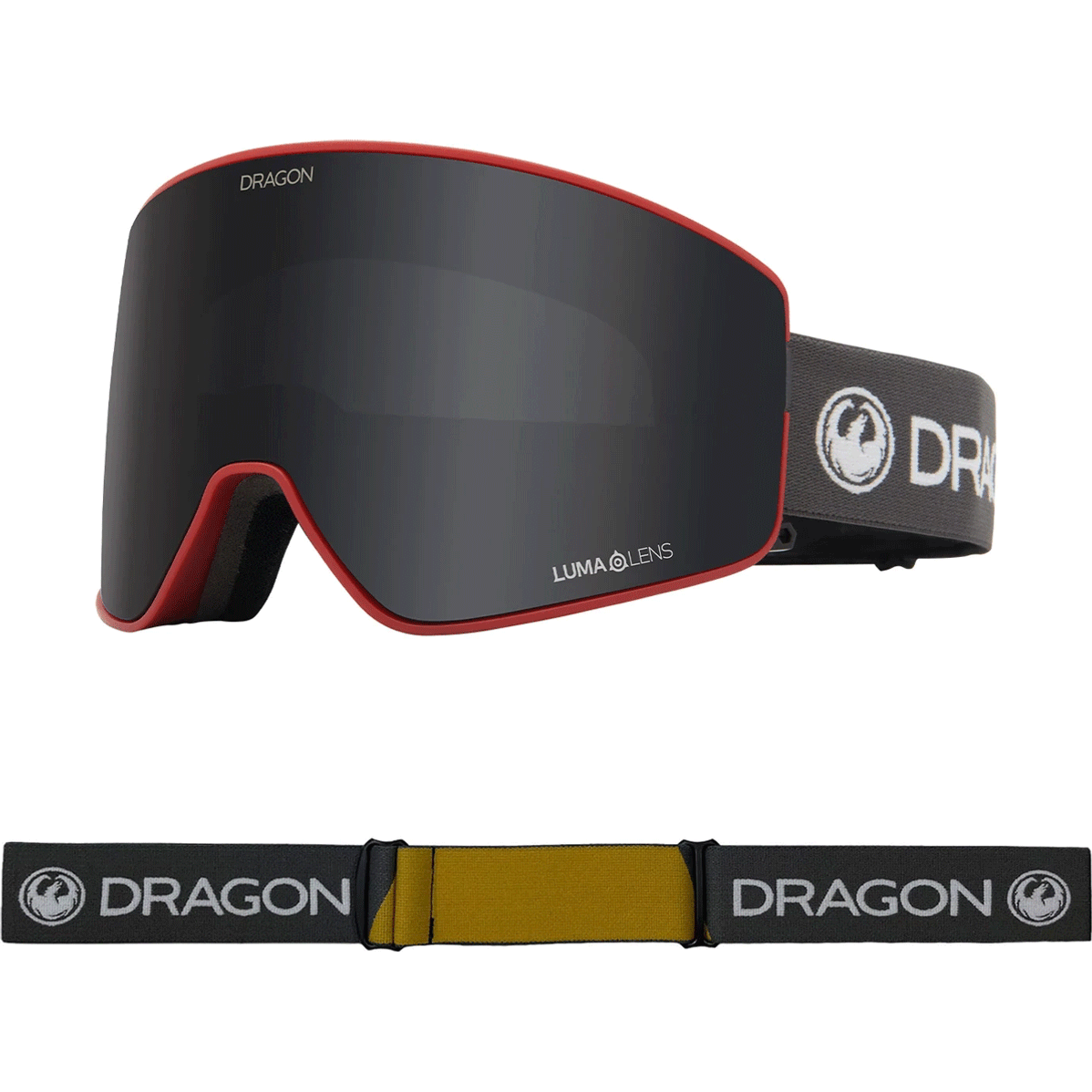 DRAGON PXV2 Block Red/LL Dark Smoke+llRose Outside Sports