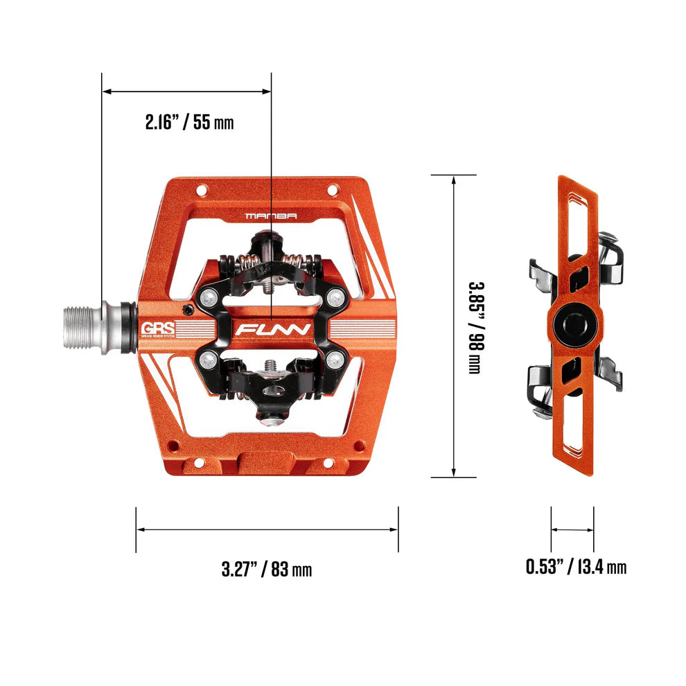 Funn Mamba S Series Pedal Double Sided Clips