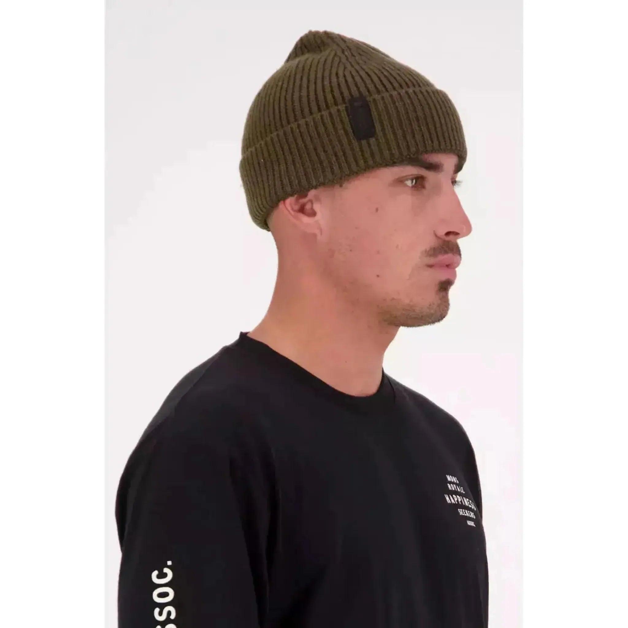 Mons Royale Unisex Fjord 100% Merino Beanie Outside Sports
