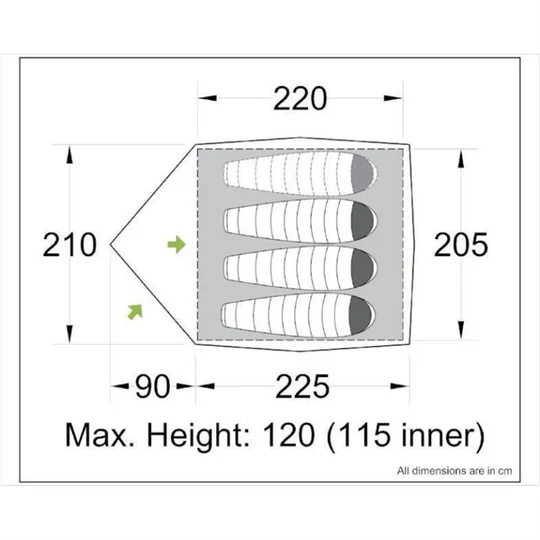 Orson Nomad 3 | All Weather 3 Plus Person Tent | 3.3kg