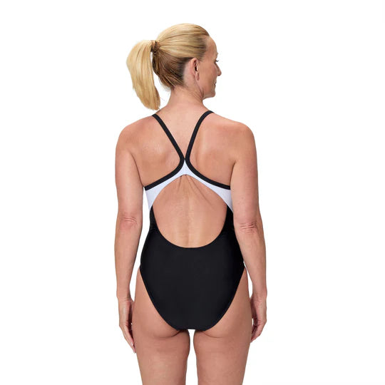 Speedo Women's Solid Racerback Swimsuit