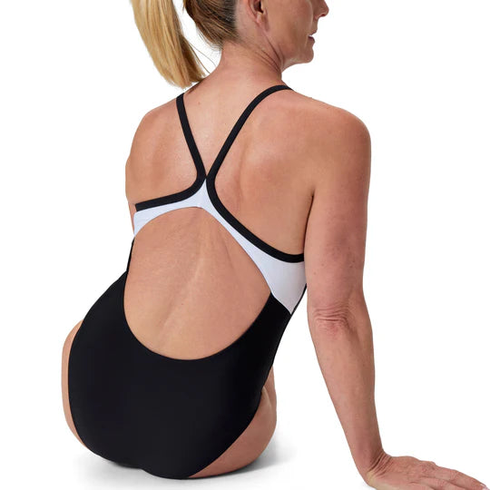 Speedo Women's Solid Racerback Swimsuit