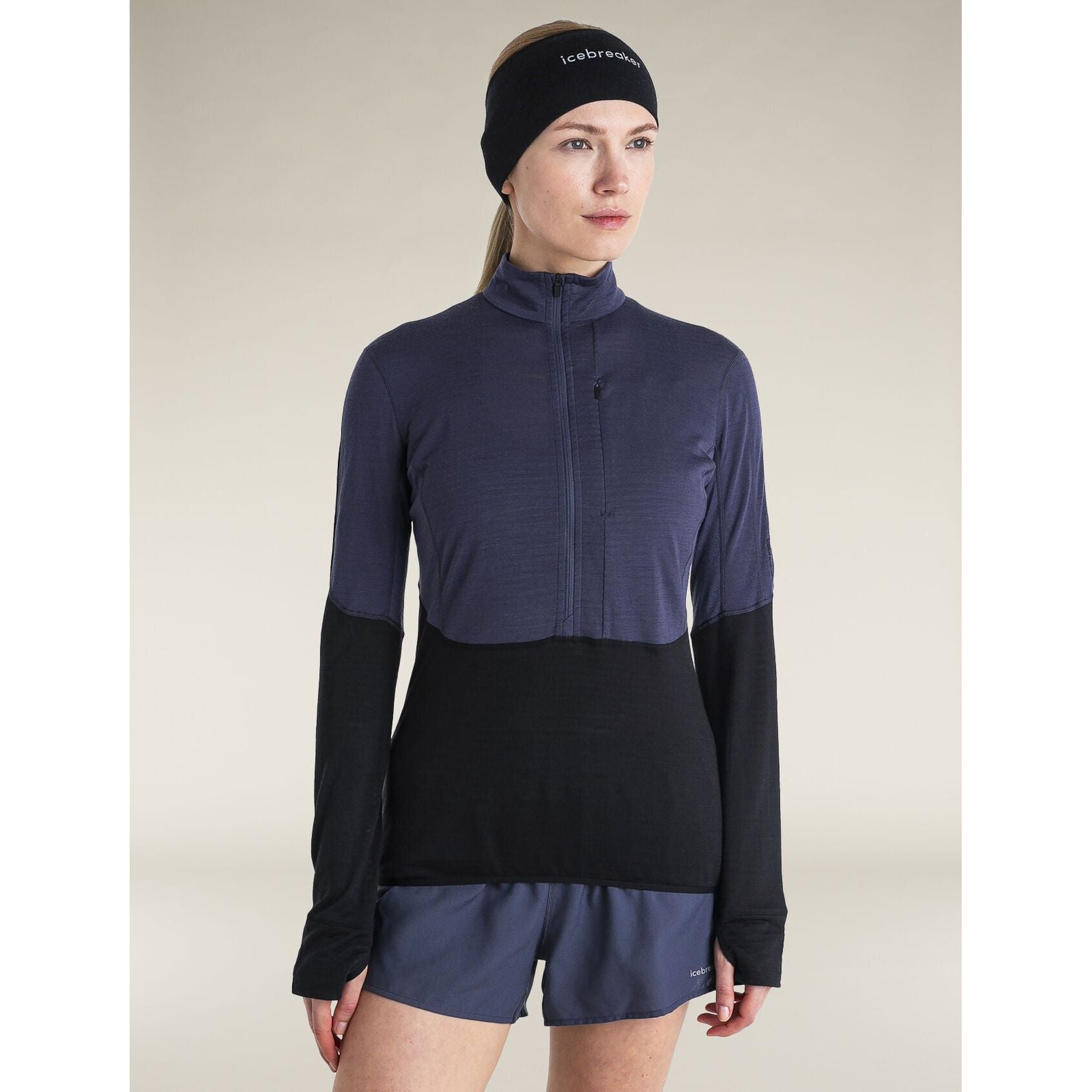 Icebreaker Women's Merino 200 RealFleece Descender Long Sleeve Half Zip