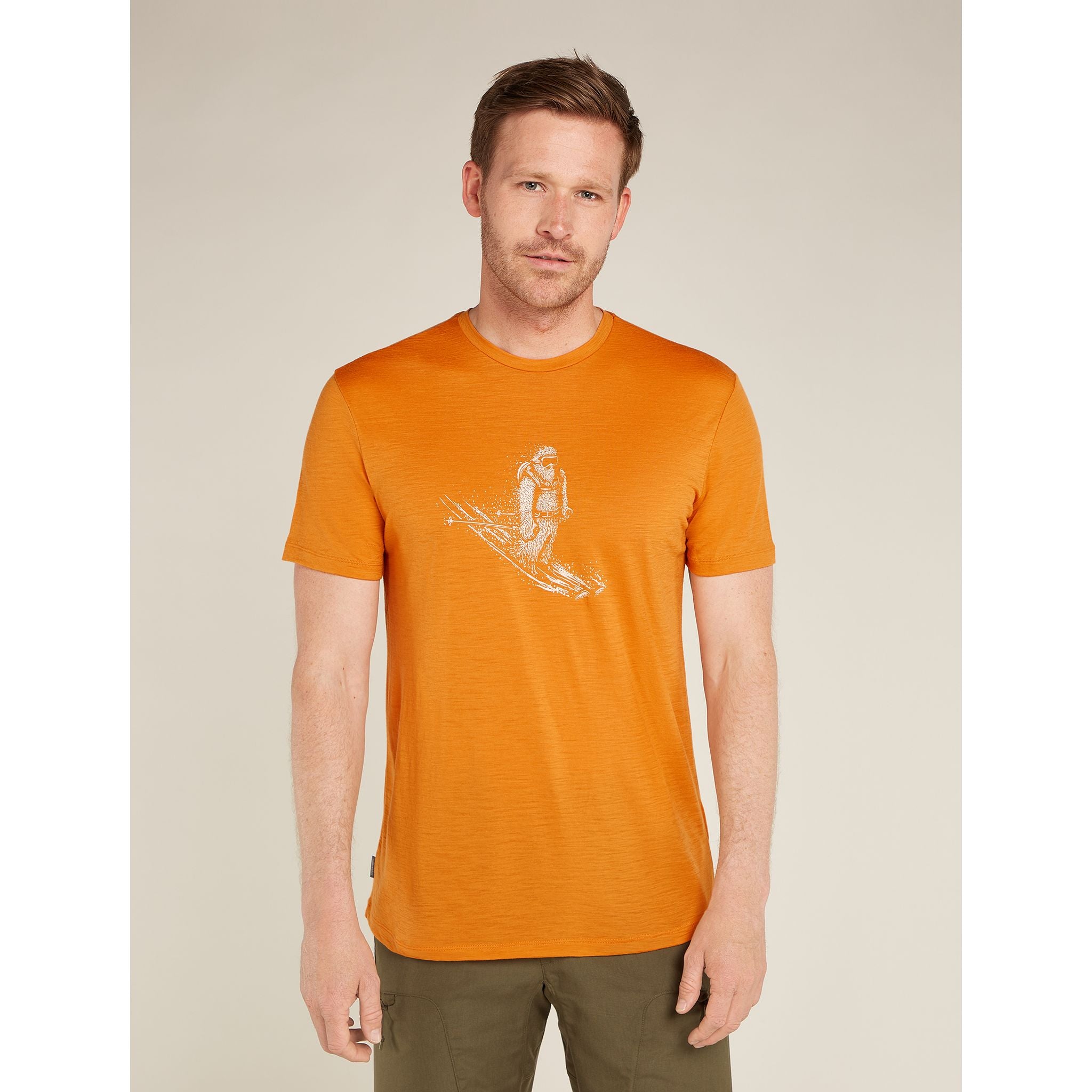 Icebreaker Men's  Merino 150 Tech Lite Short Sleeve Tee Skiing Yeti
