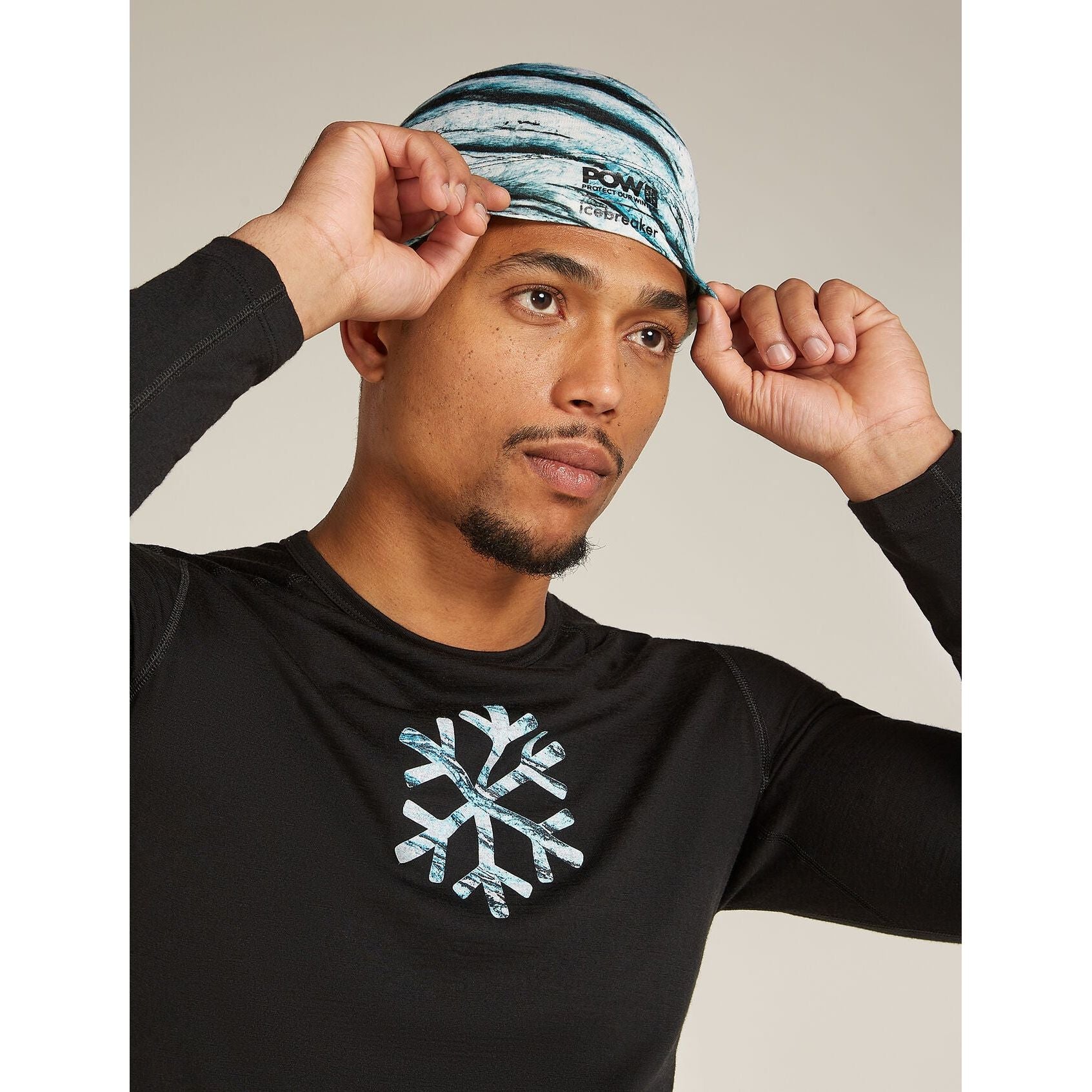 Icebreaker Merino 200 Oasis Beanie POW All Over Print