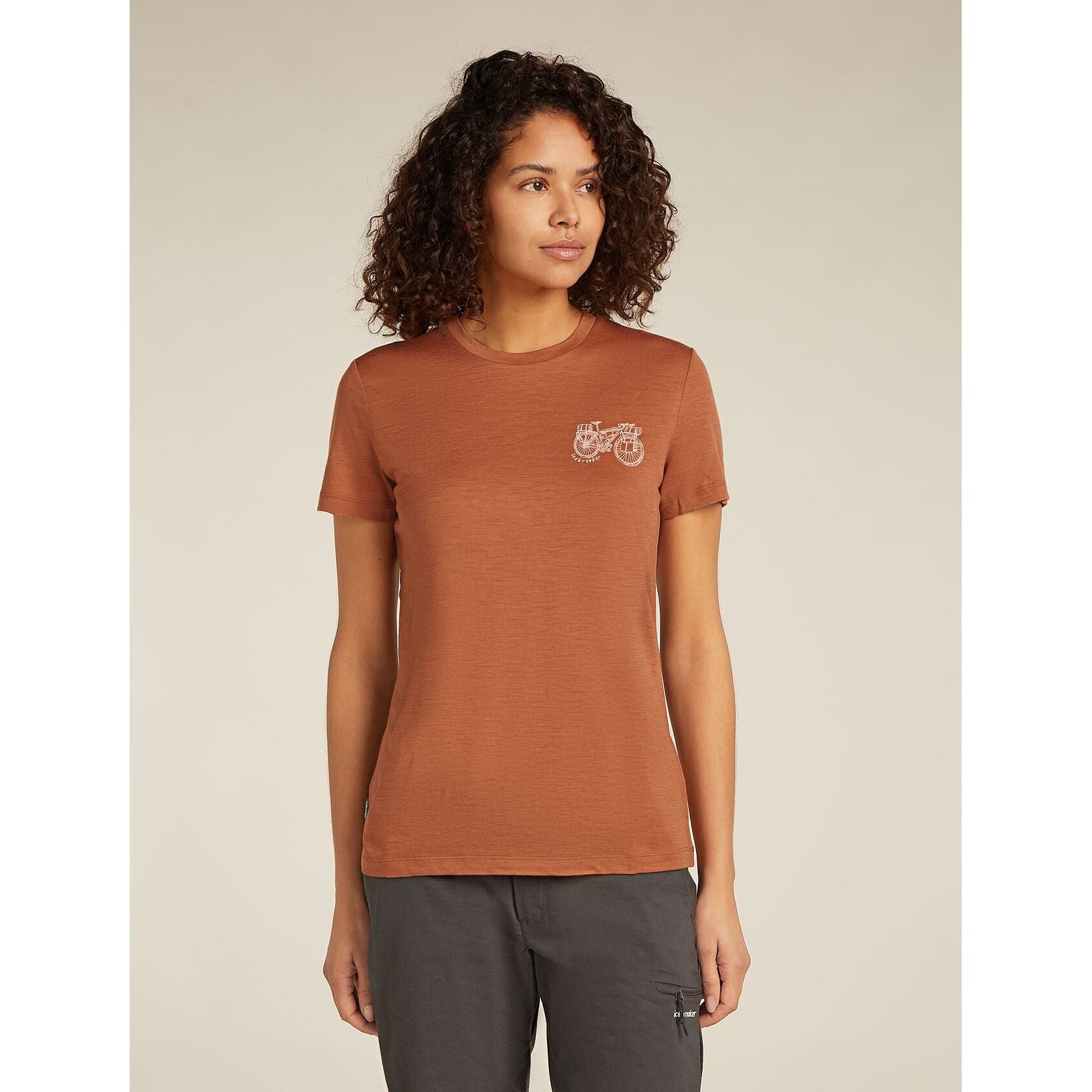Icebreaker Women's Merino 150 Tech Lite Short Sleeve T-Shirt Adventure Ride
