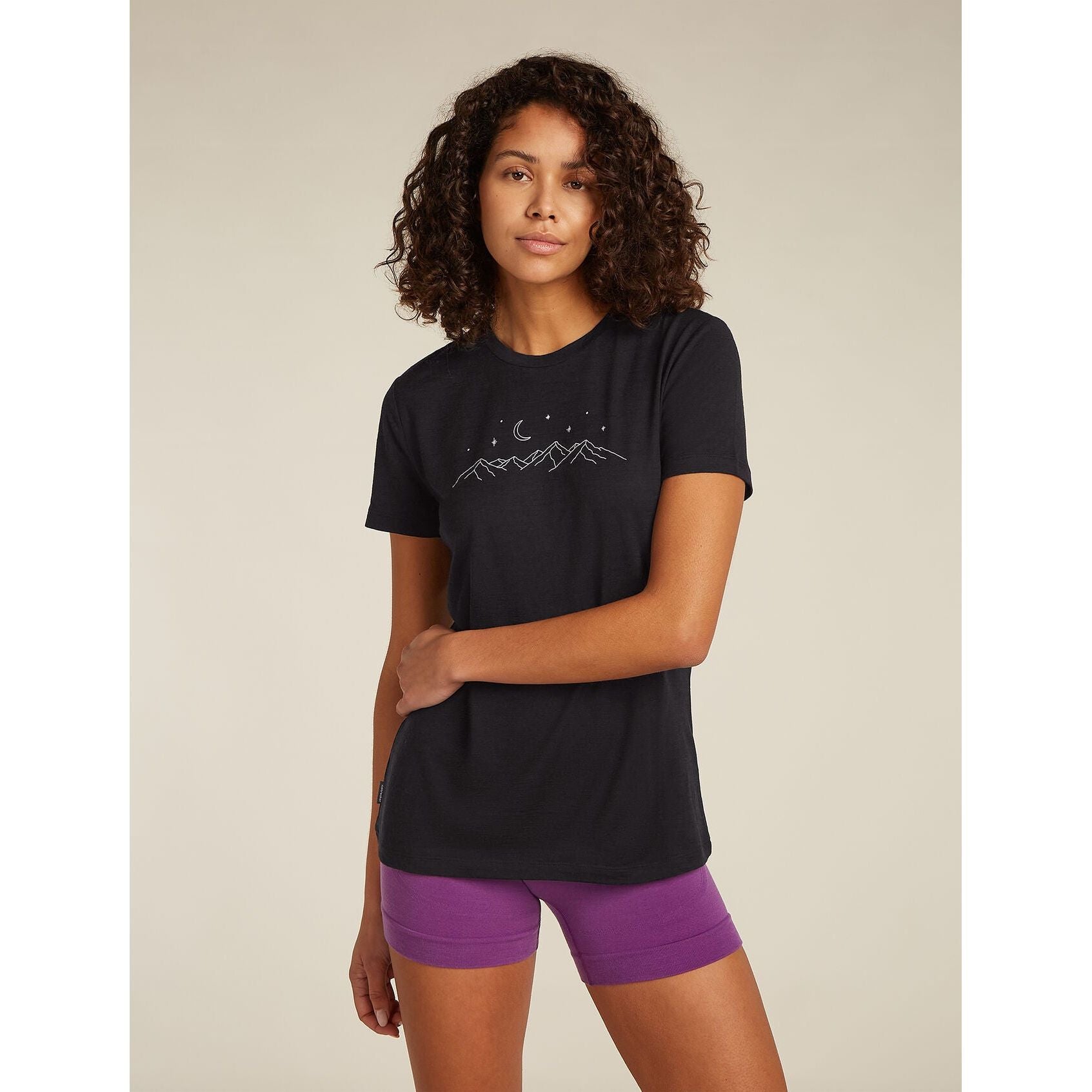Icebreaker Women's Merino 150 Tech Lite Short Sleeve T-Shirt Sparkling Stars