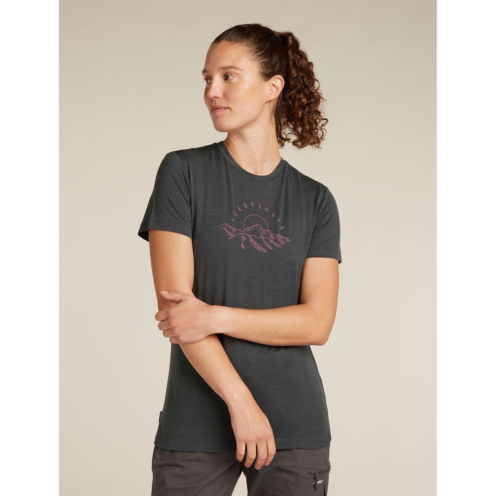 Icebreaker Women's Merino 150 Tech Lite Short Sleeve T-Shirt Sunrise Summit
