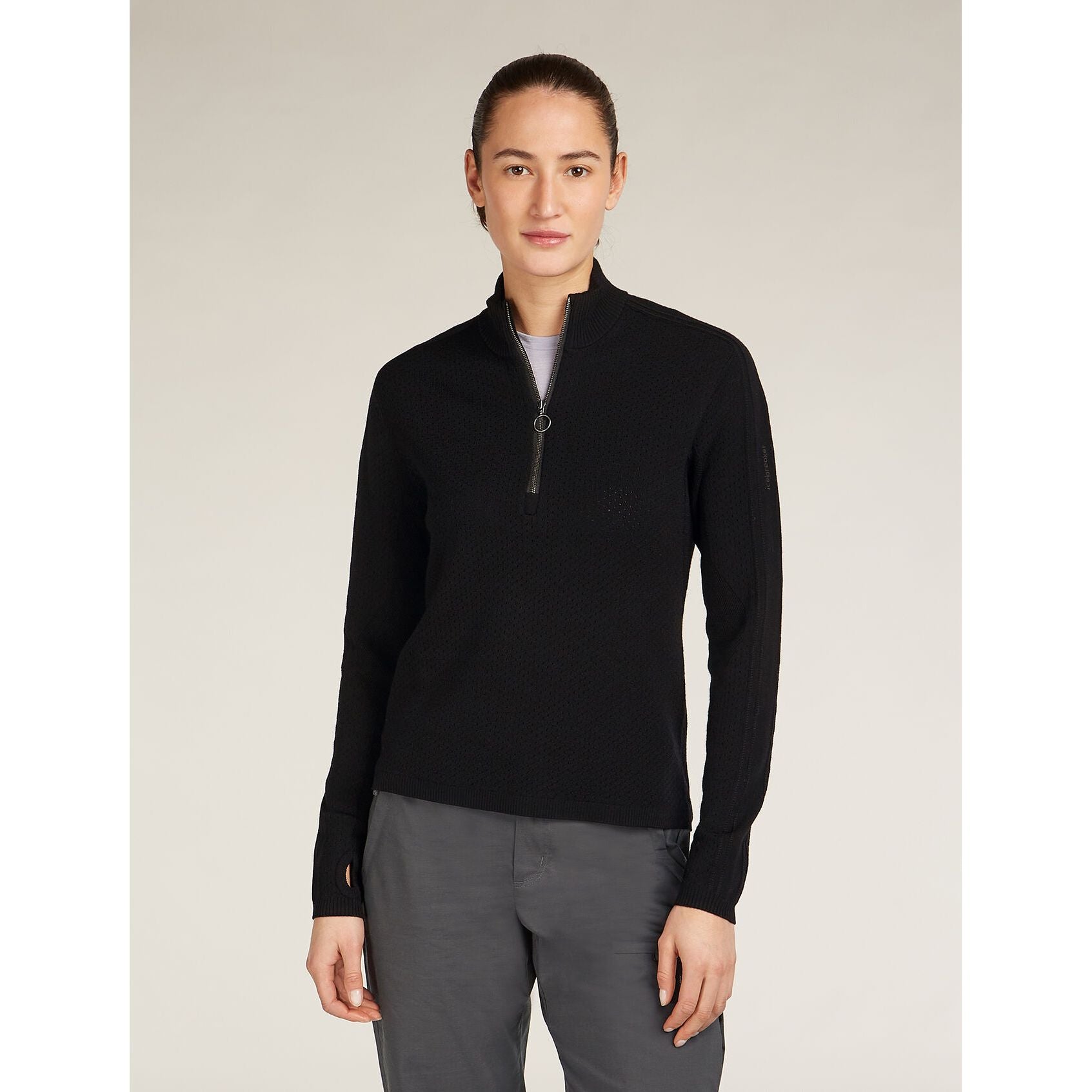 Icebreaker Women's Merino Icebreaker Anniversary Original Long Sleeve Half Zip Top