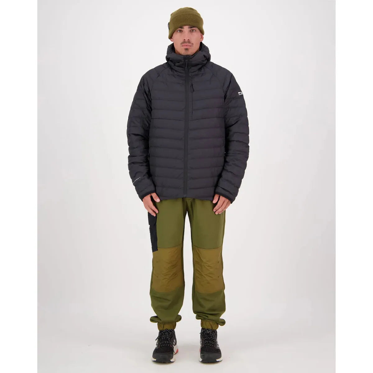 Mons Royale Men's Atmos Wool Down Lightweight Packable Hood