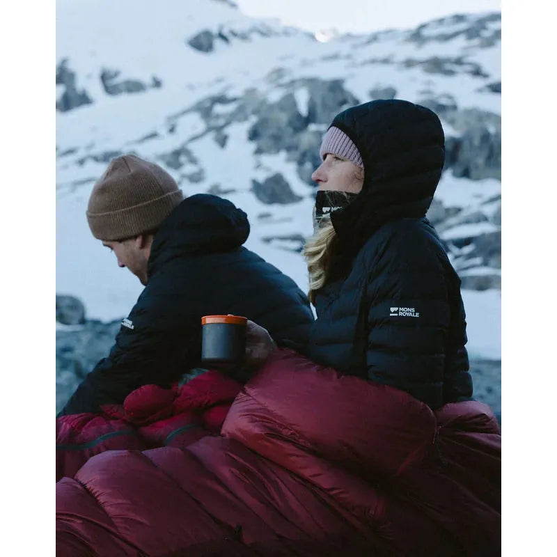 Mons Royale Women's Atmos Wool X Down Insulated Hooded Jacket