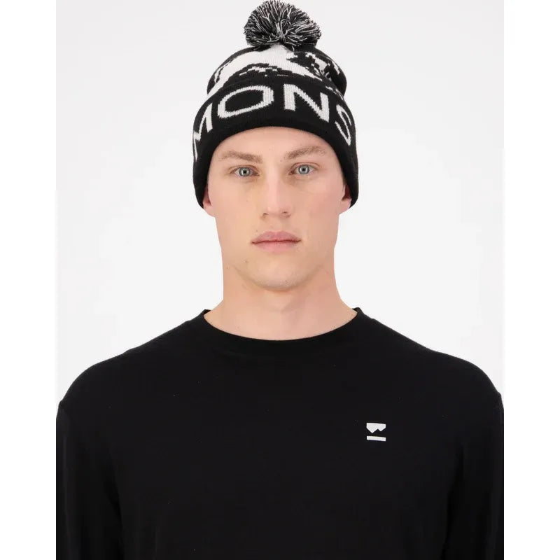 Mons Royale Mtn Pixel Merino Pom Pom Beanie