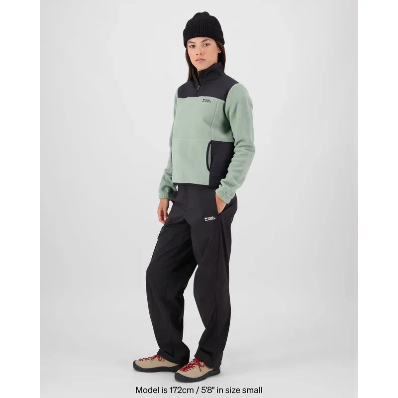 Mons Royale Women's s Pileup Wool Fleece ¼ Zip