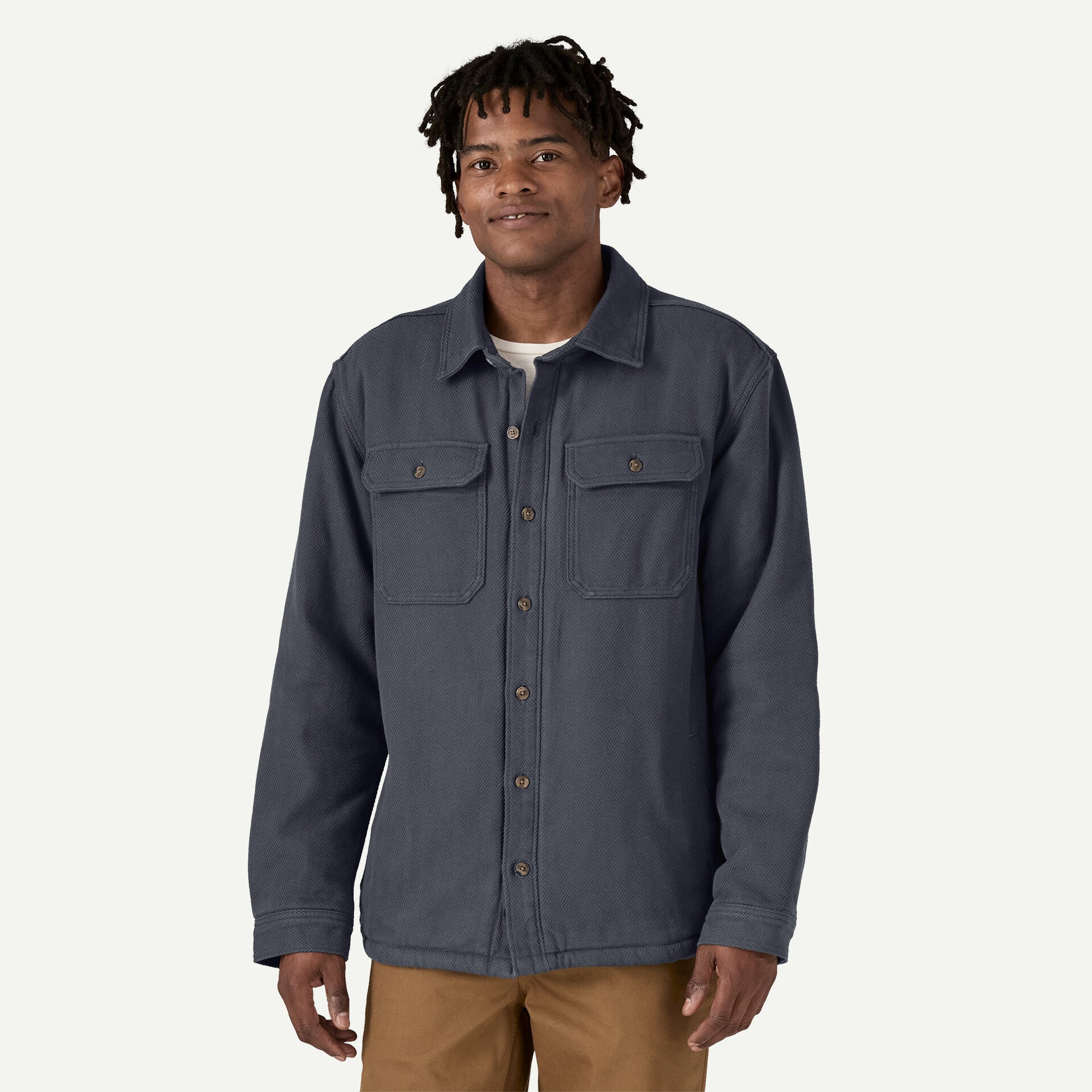 Patagonia Men's Pile Lined Fjord Loft Shirt Jacket