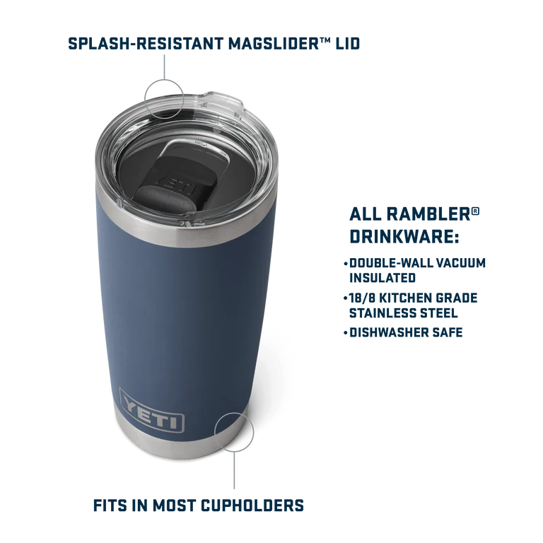 Yeti Rambler 20oz Tumbler MS (591ml)