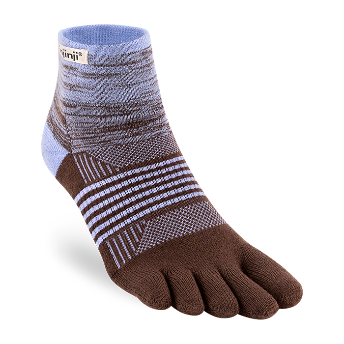 Injinji Women's Trail Midweight Mini Crew Running Socks