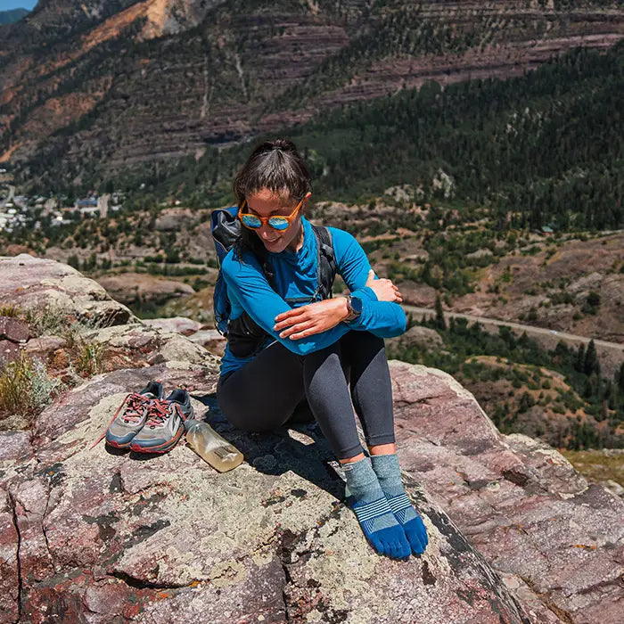 Injinji Women's Trail Midweight Mini Crew Running Socks