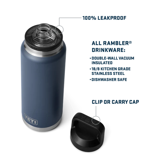 Yeti Rambler Bottle with Chug Lid 36oz (1065ml)