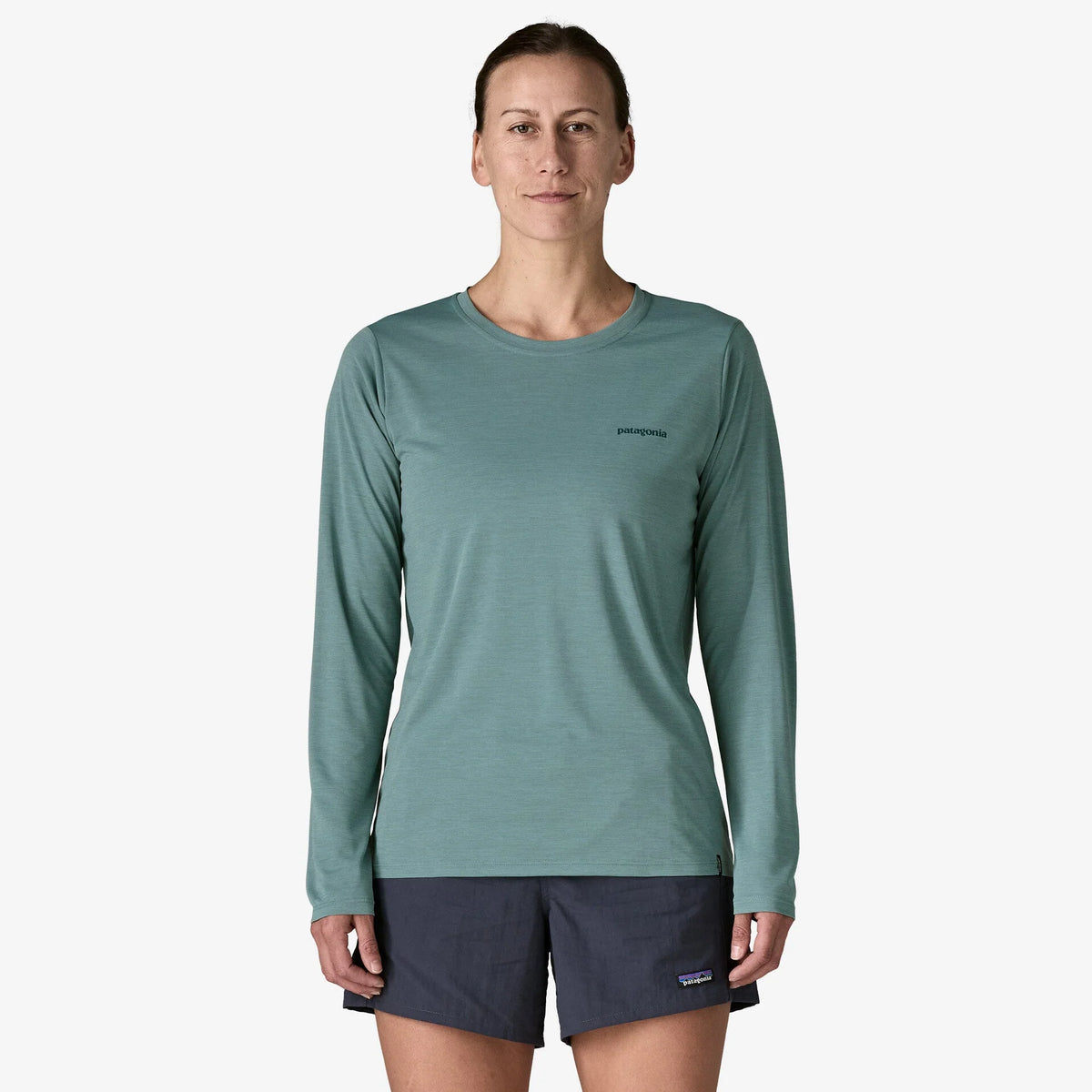 Patagonia Women's Capilene Cool Daily Long Sleeve Shirt - Boardshort Logo