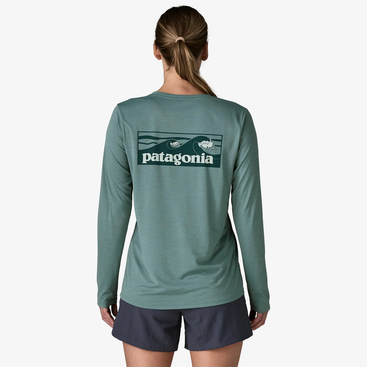 Patagonia Women's Capilene Cool Daily Long Sleeve Shirt - Boardshort Logo