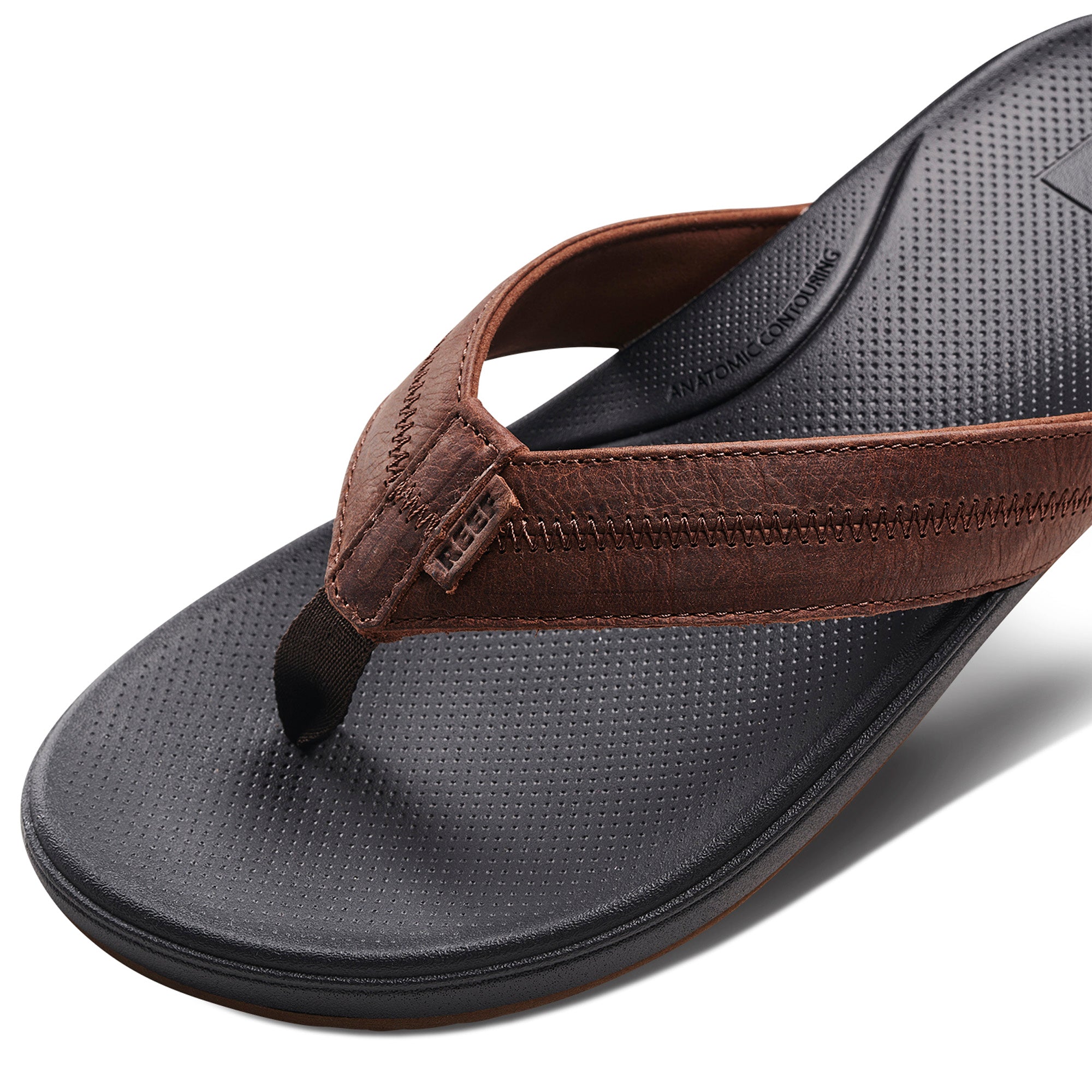 Reef Men's Cushion Phantom Leather Jandals