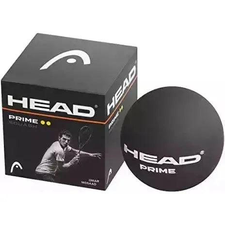 Head Prime Double Yellow Dot Squash Ball Outside Sports