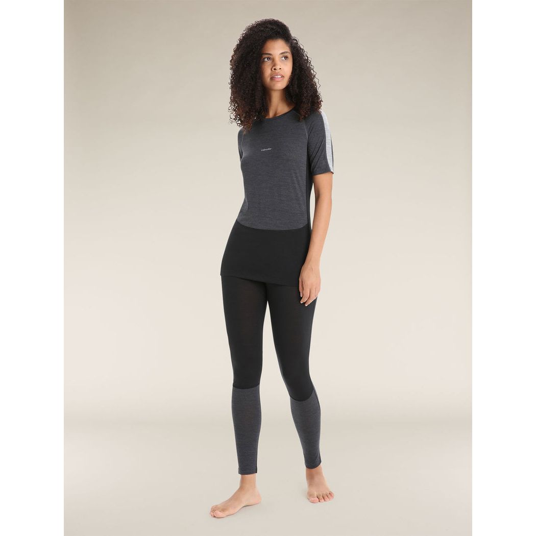 Icebreaker Women's Merino Blend  125 ZoneKnit Short Sleeve Crewe