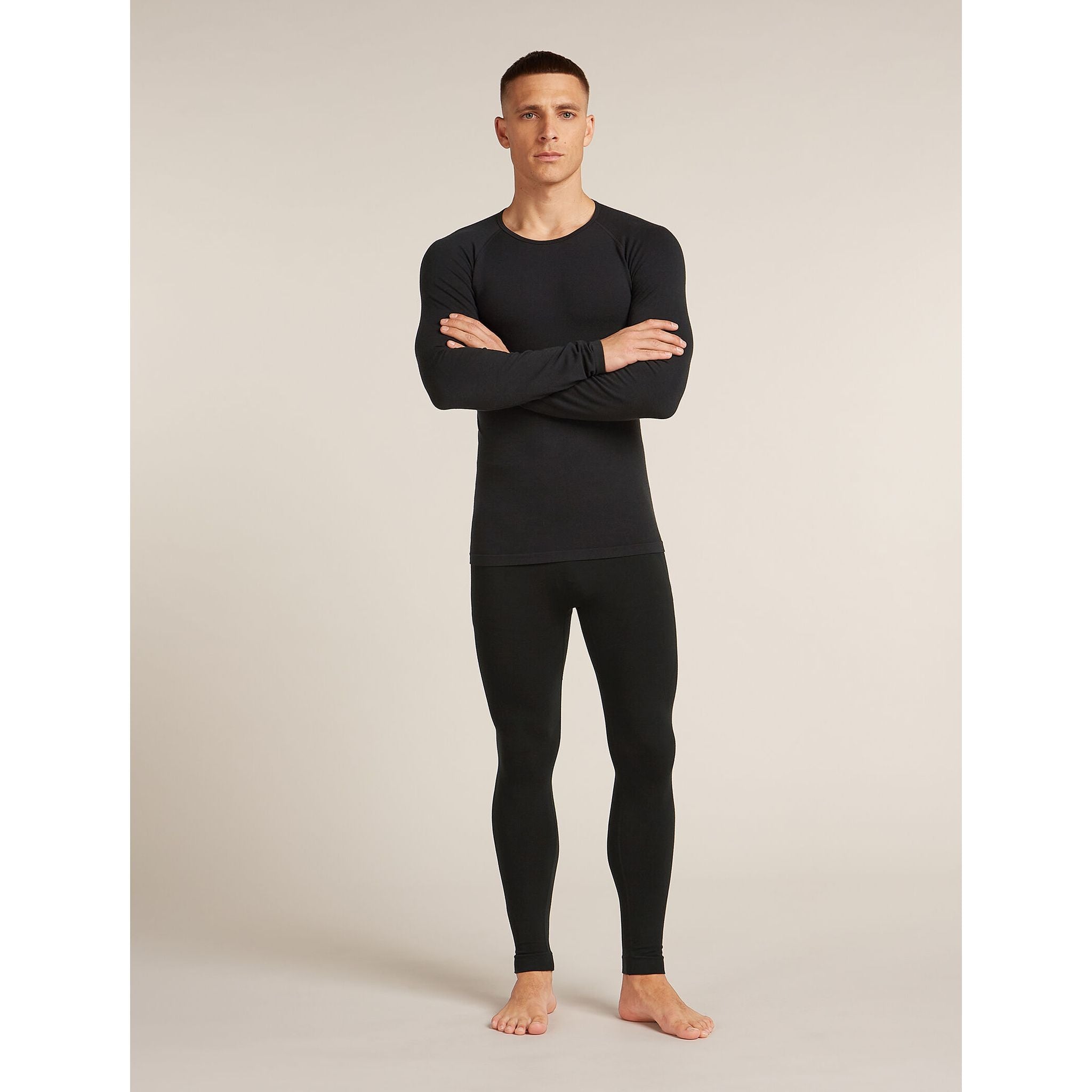 Icebreaker Men's Merino Blend 260 ZoneKnit Seamless Long Sleeve Crewe Thermal Top