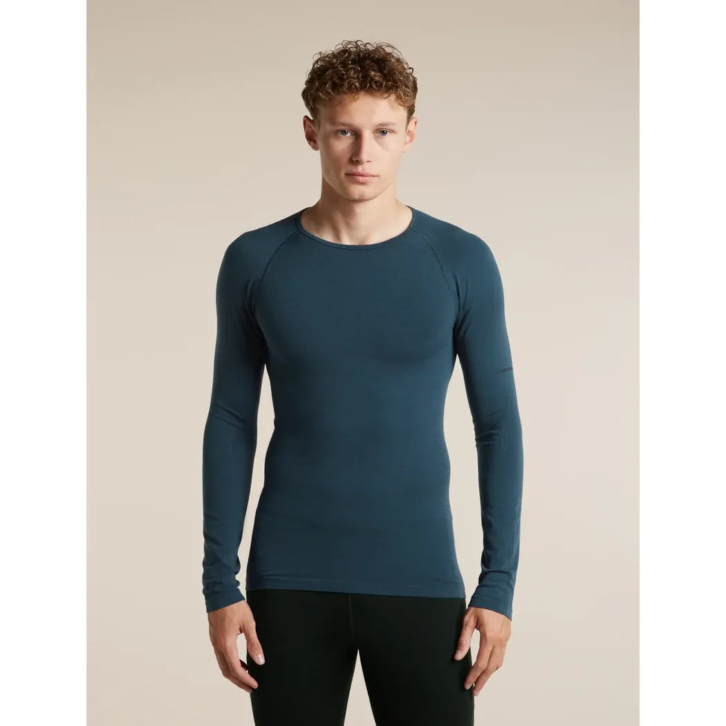 Icebreaker Men's Merino Blend 260 ZoneKnit Seamless Long Sleeve Crewe Thermal Top
