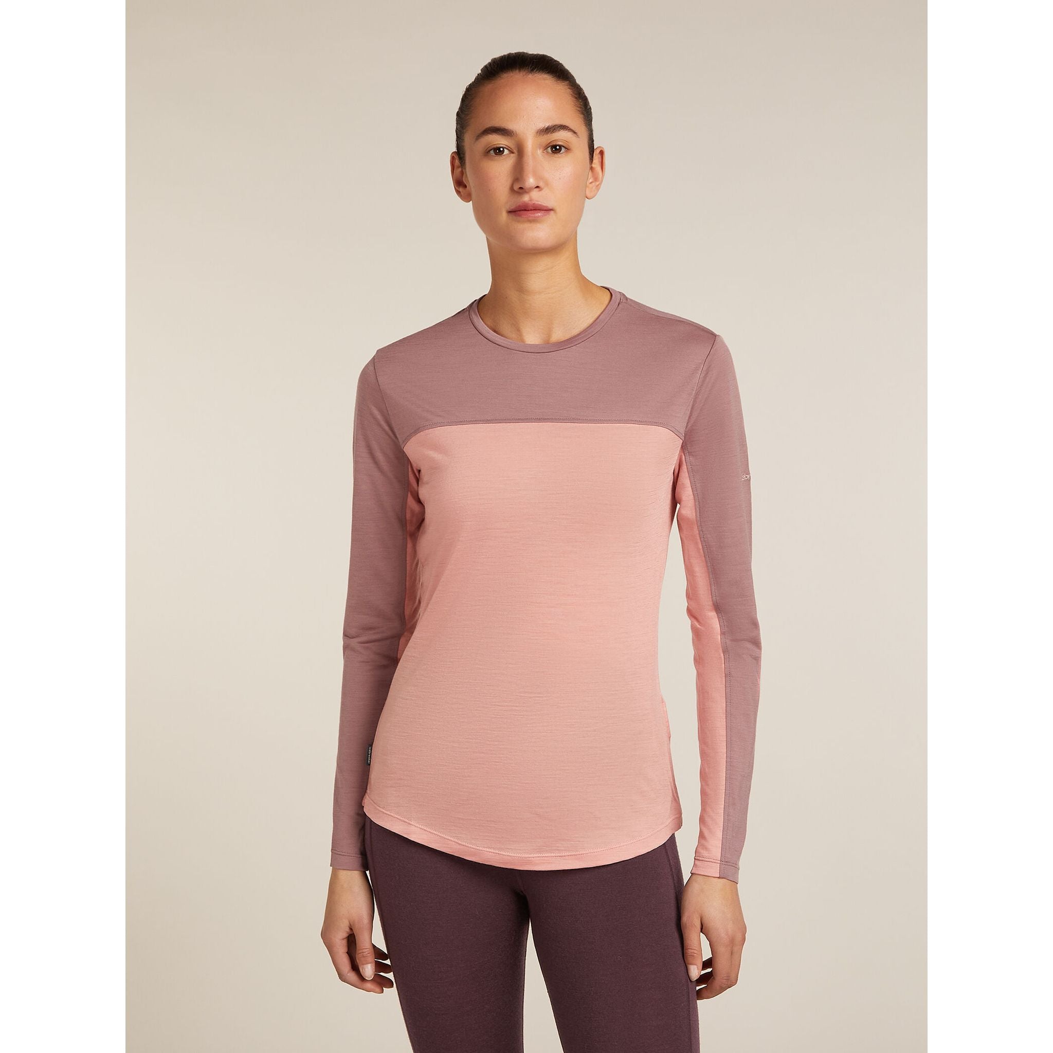 Icebreaker Women's Merino Blend 125 Cool-Lite Sphere LS T-Shirt Colour Block