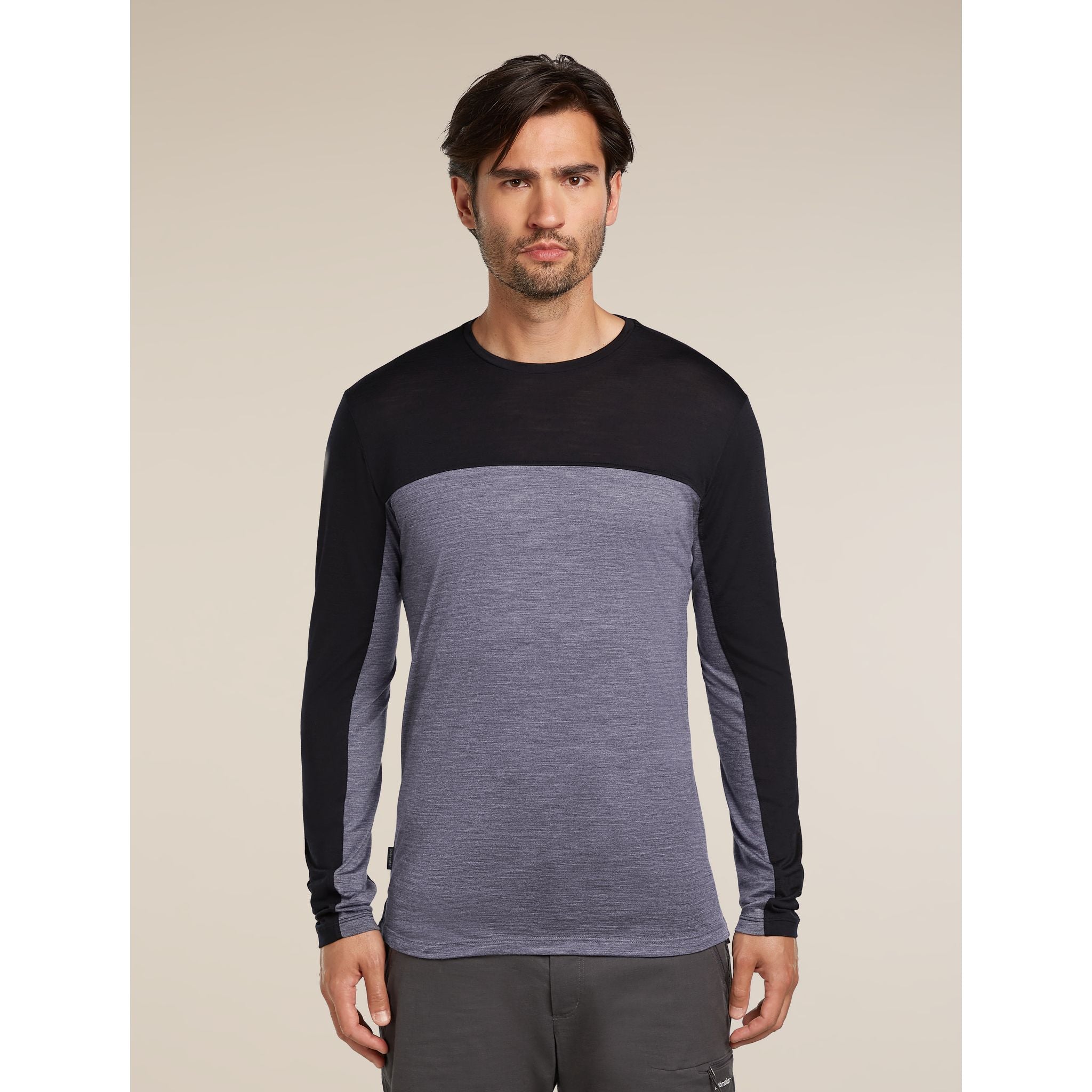 Icebreaker Men's Merino Blend 125 Cool-Lite Sphere LS T-Shirt Colour Block