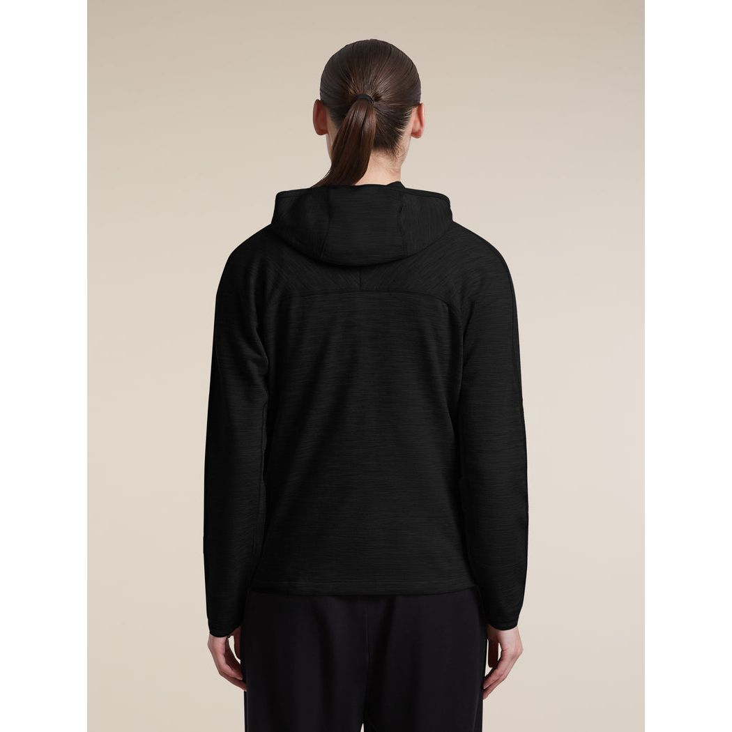Icebreaker Women's Merino 360 RealFleece Elemental Long Sleeve Zip Hoodie Fleece Outside Sports