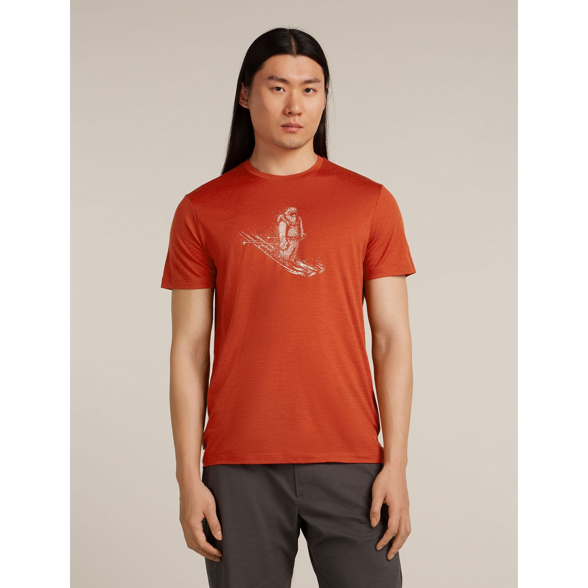 Icebreaker Men's  Merino 150 Tech Lite Short Sleeve Tee Skiing Yeti