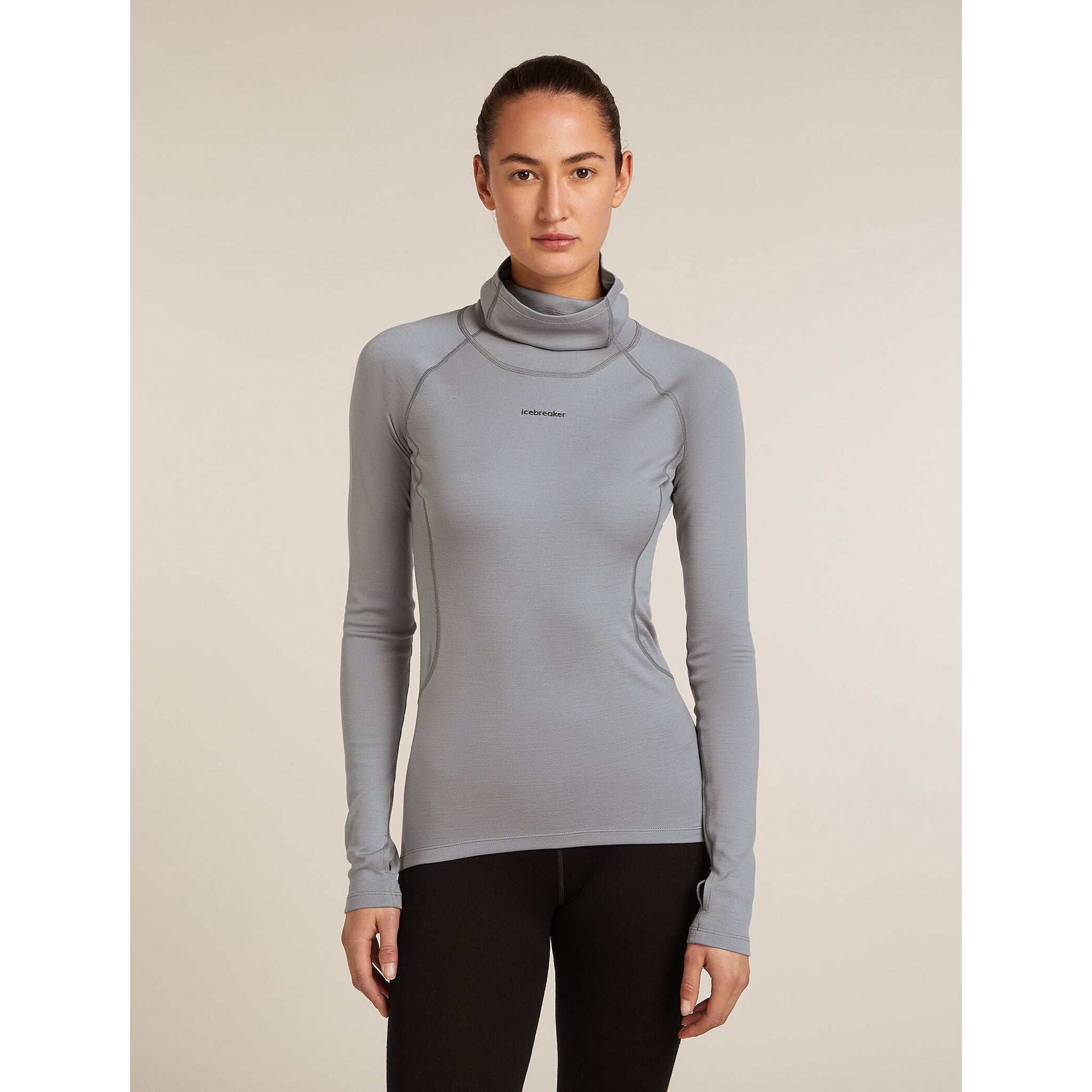 Icebreaker Women's 300 MerinoFine Polar Long Sleeve Roll Neck