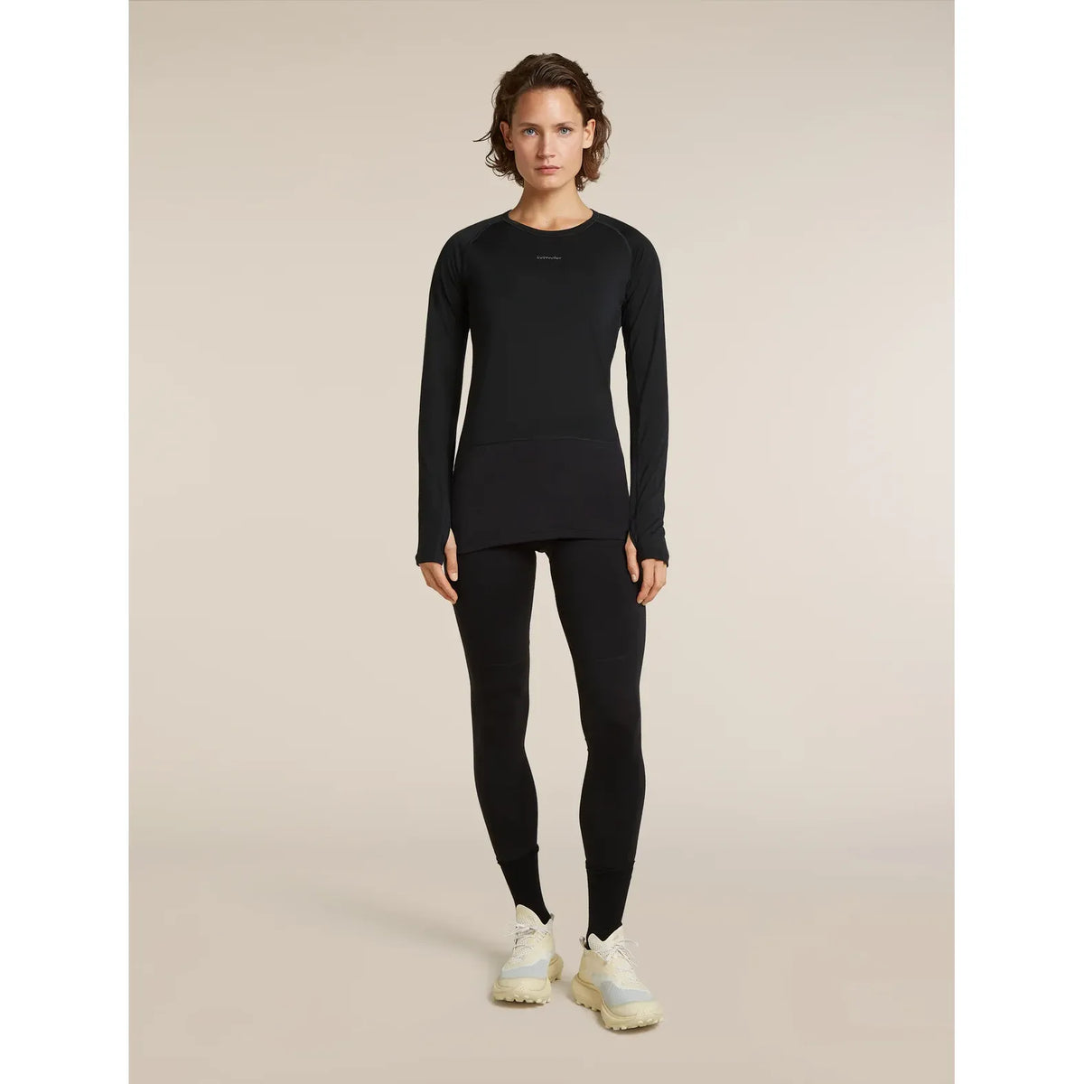 Icebreaker Women's Merino Blend 125 ZoneKnit LS Crewe