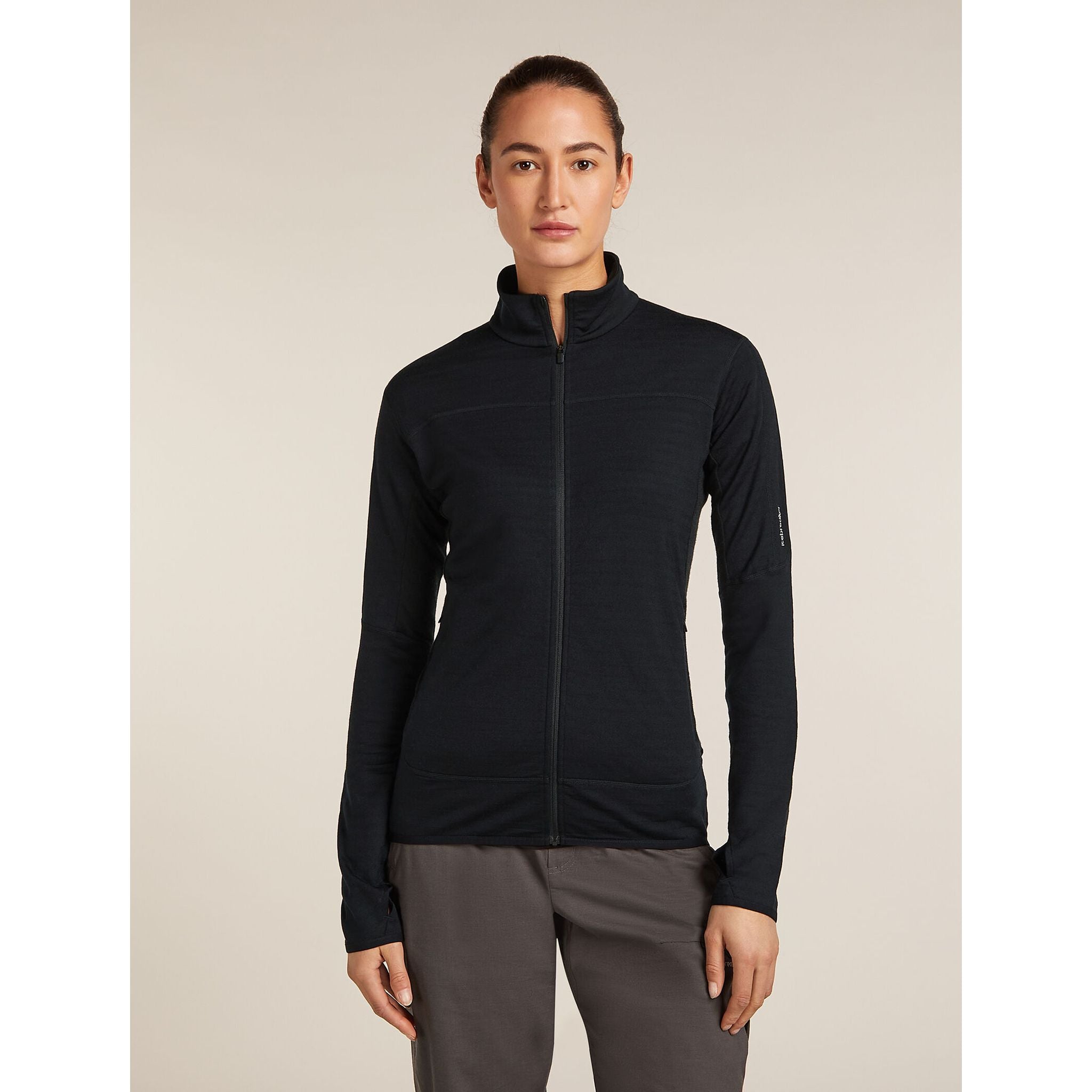 Icebreaker Women's Merino Blend 300 RealFleece Descender LS Zip