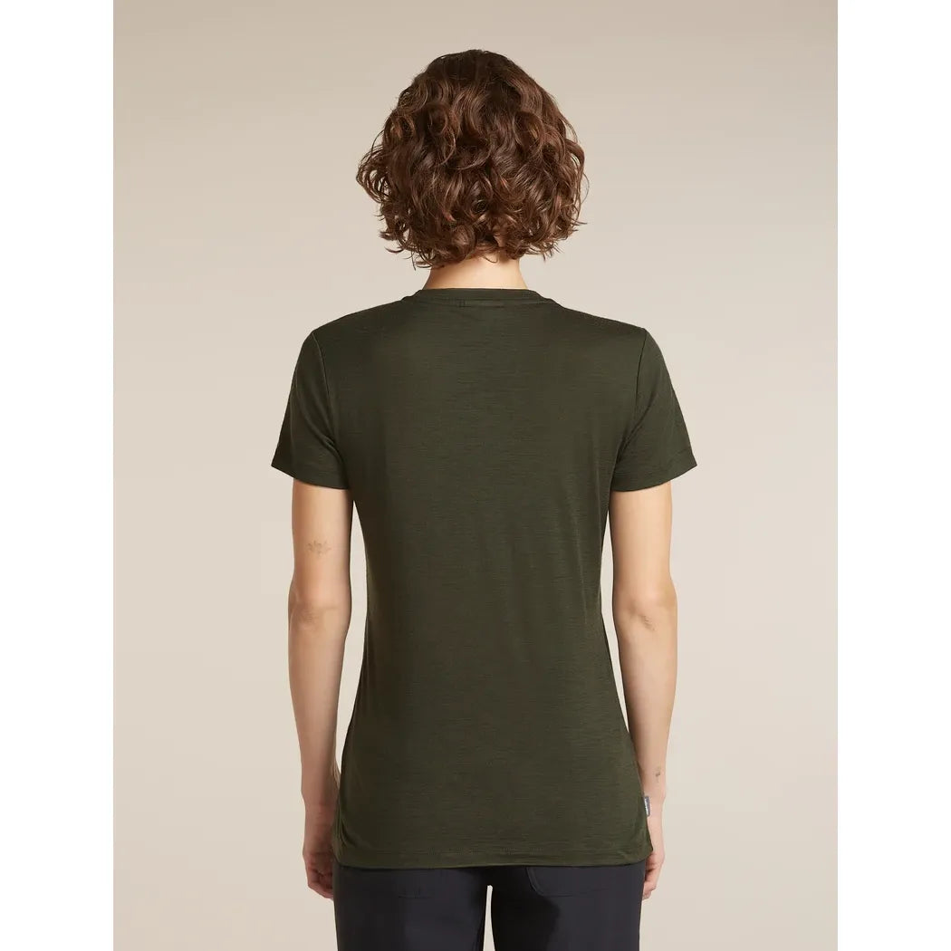 Icebreaker Women's Merino 150 Tech Lite SS Tee Bird Transit T-Shirts Outside Sports