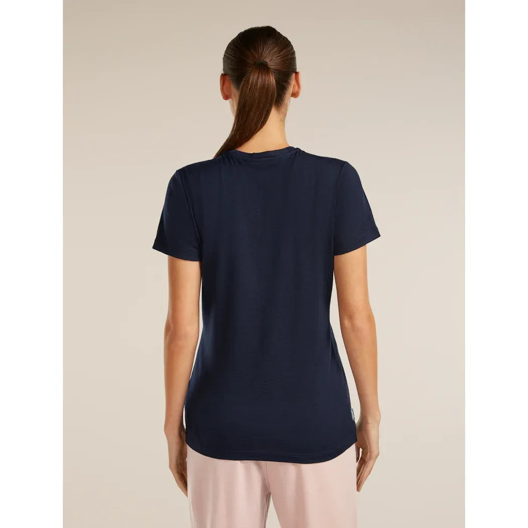 Icebreaker Women's Merino 150 Tech Lite SS Tee Bird Transit T-Shirts Outside Sports