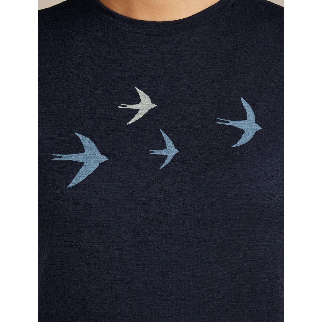 Icebreaker Women's Merino 150 Tech Lite SS Tee Bird Transit T-Shirts Outside Sports