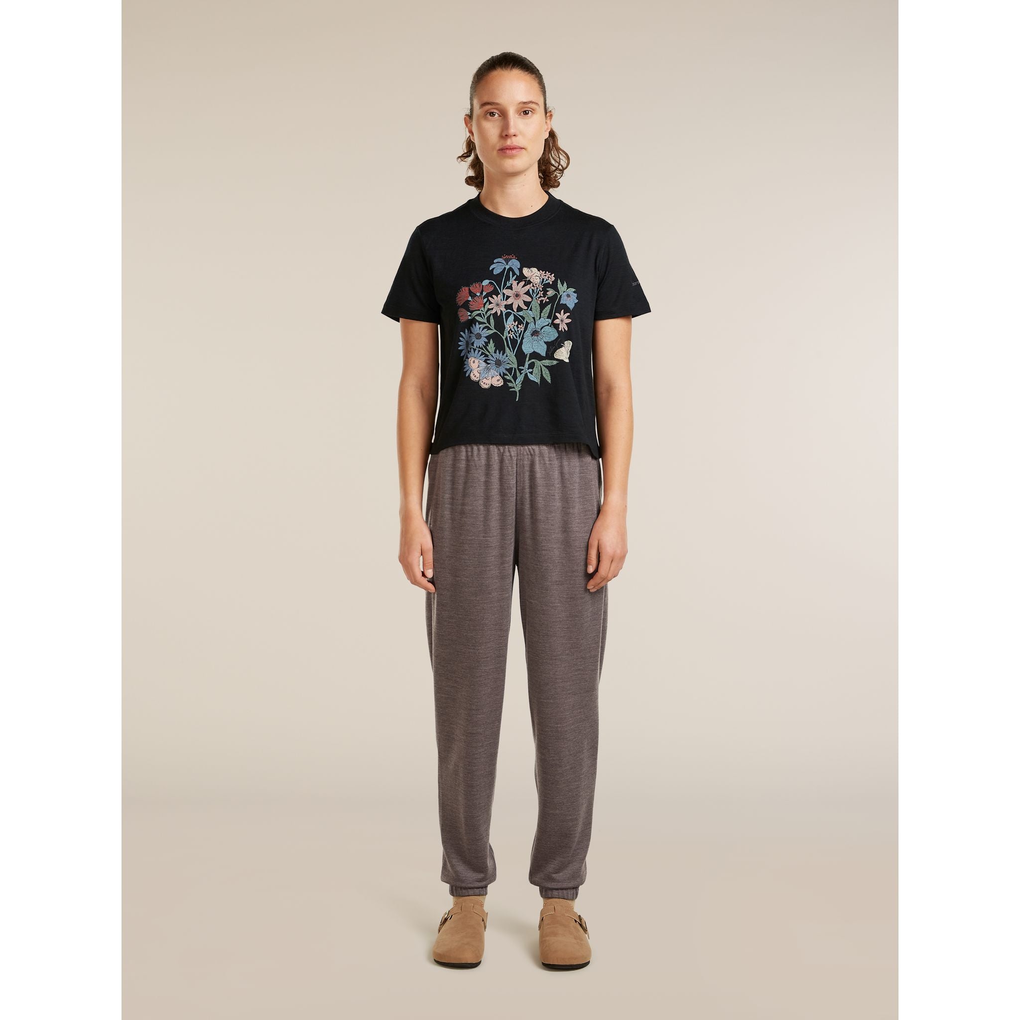 Icebreaker Women's Merino 150 Tech Lite SS Crop Tee NZ Flora