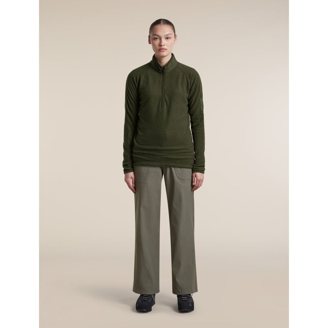 Icebreaker Women's Merino 400 RealFleece Peaksland Long Sleeve Half Zip