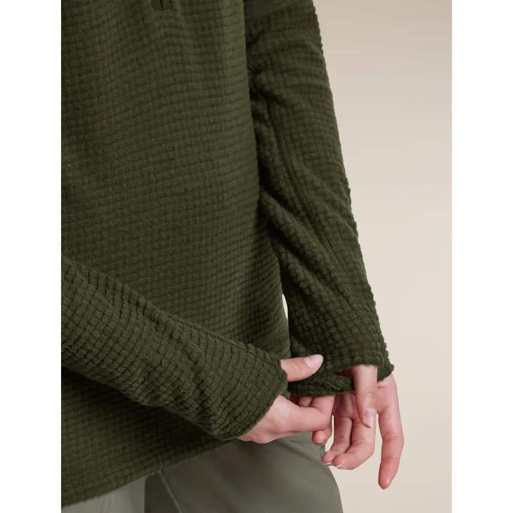 Icebreaker Women's Merino 400 RealFleece Peaksland Long Sleeve Half Zip