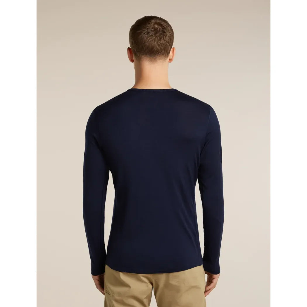 Icebreaker Men's Merino 200 Oasis Long Sleeve Crewe Skiing Yeti