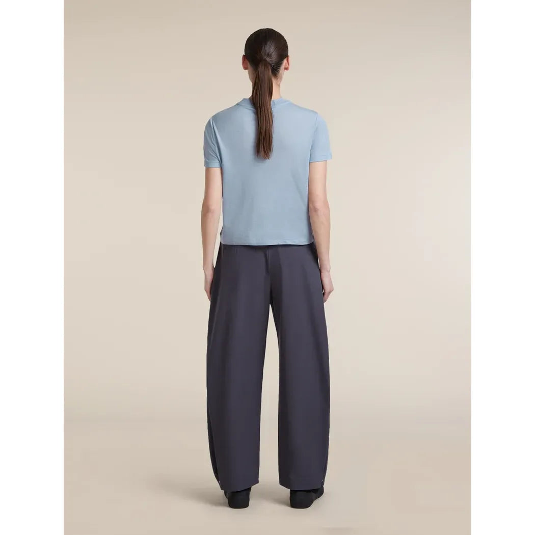 Icebreaker Women's Merino 150 Tech Lite Crop T-Shirt Great Heights T-Shirts Outside Sports