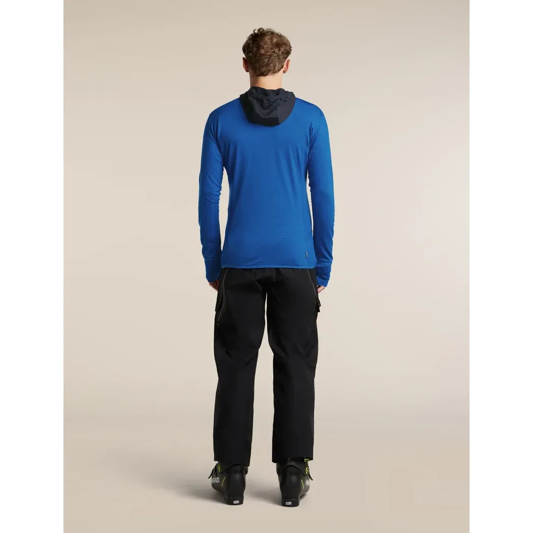 Icebreaker Men's Merino Blend 300 RealFleece Descender Long Sleeve Zip Hoodie