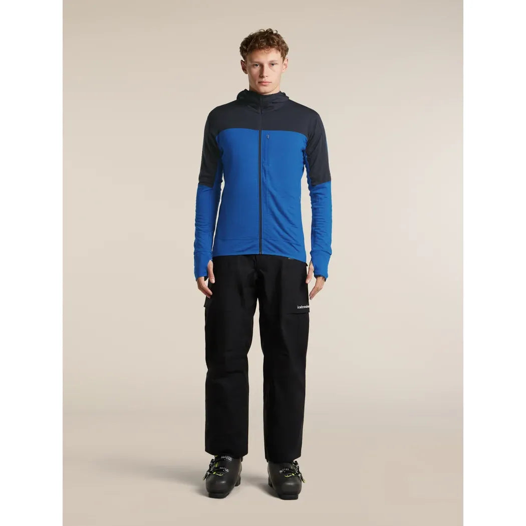 Icebreaker Men's Merino Blend 300 RealFleece Descender Long Sleeve Zip Hoodie