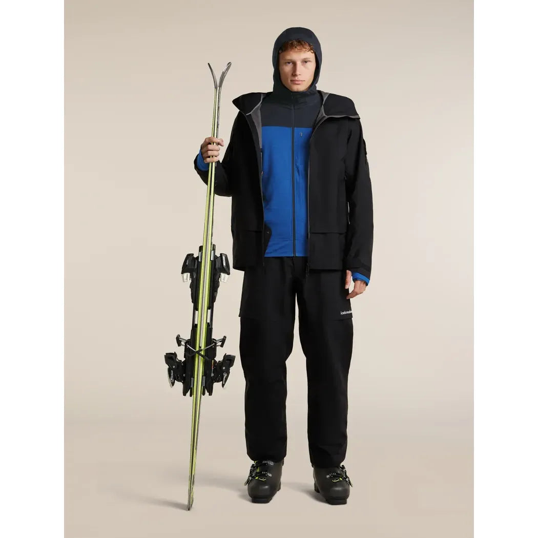 Icebreaker Men's Merino Blend 300 RealFleece Descender Long Sleeve Zip Hoodie