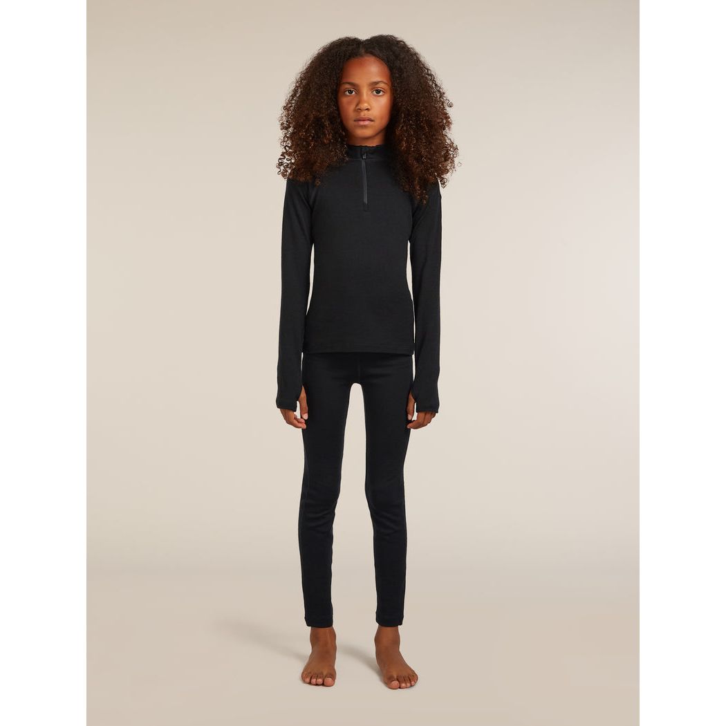 Icebreaker Kid's Merino 260 Oasis Long Sleeve Half Zip Thermal Top