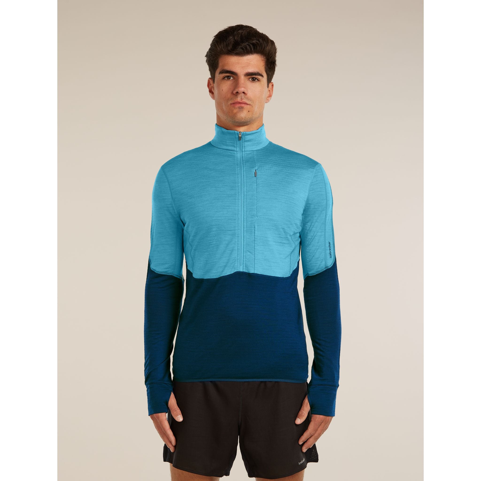 Icebreaker Men's Merino 200 RealFleece Descender Long Sleeve Half Zip